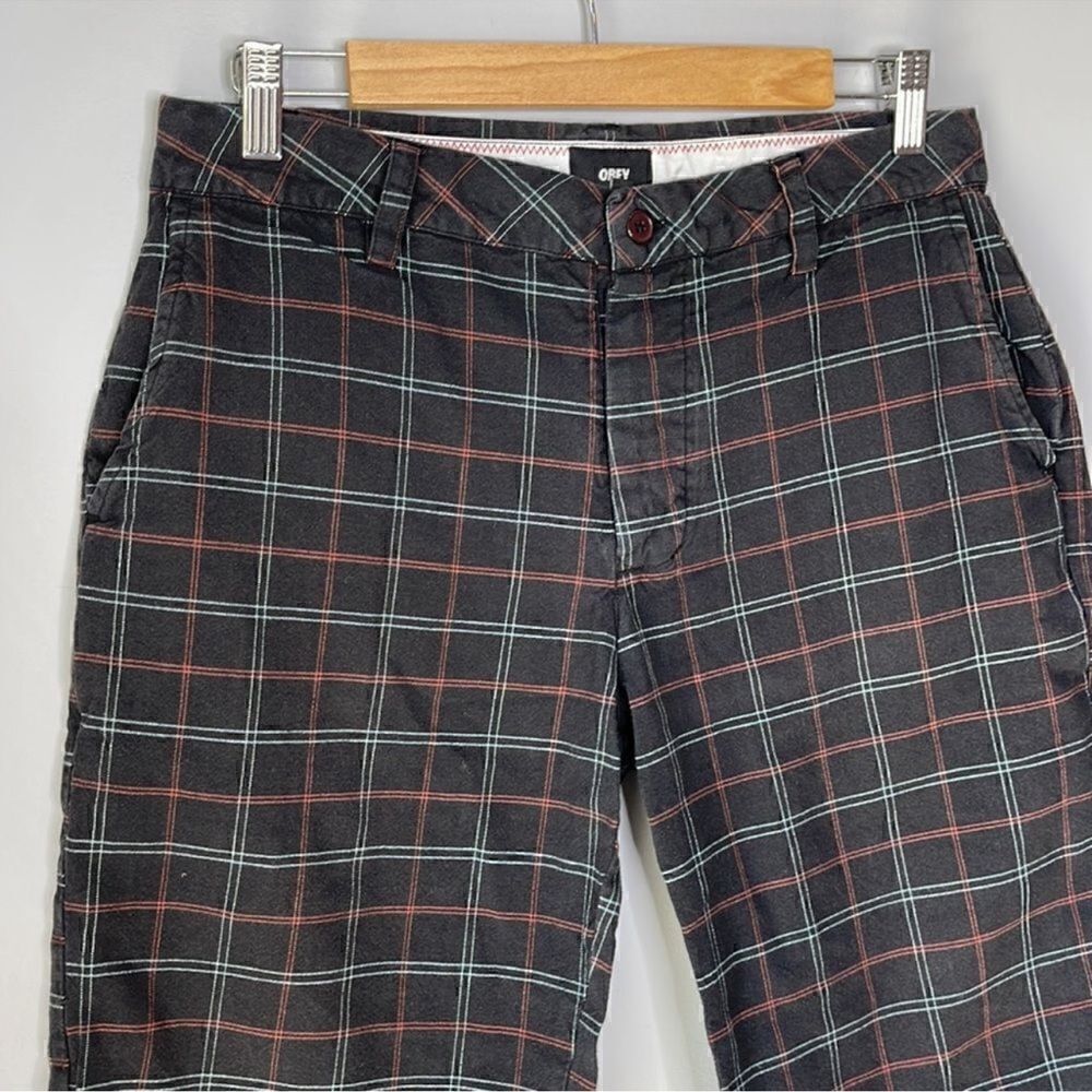 Obey Plaid Windowpane Shorts - Picture 5 of 8